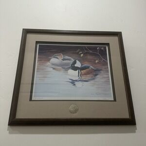 Dave Chapple Signed, Framed Lithograph 2001-02‎ DUCKS UNLIMITED 372/2600